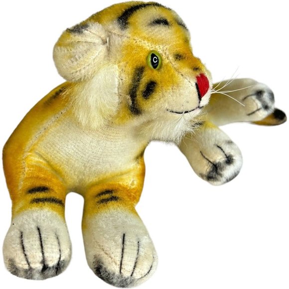 2 Dakin Nature Babies Tiger Plush Stuffed Animal Toy Mohair Made Japan Mom Baby - Picture 3 of 15